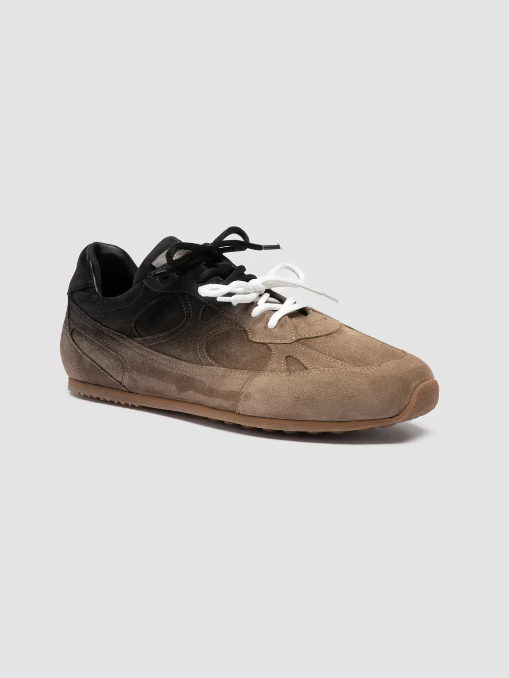 AWAY 004 - Taupe Suede Low-Top Sneakers - Image 3
