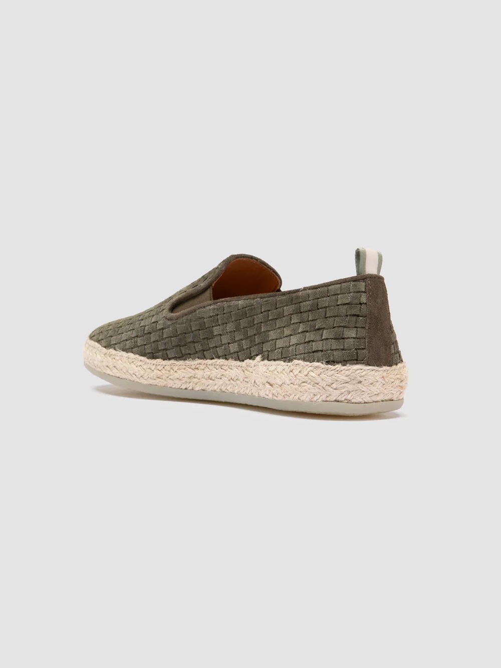 BOWLINE 001 - Green Woven Espadrille Shoes - Image 4