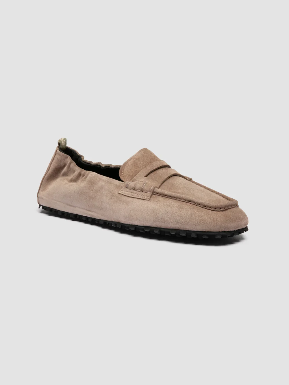 TRAVIS 001 - Taupe Suede Penny Loafers - Image 3