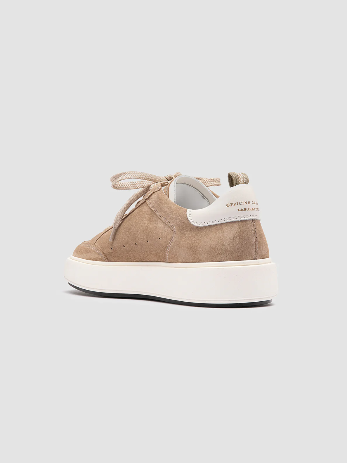 SEQUEL 101 - Beige Suede Low-Top Sneakers - Image 4