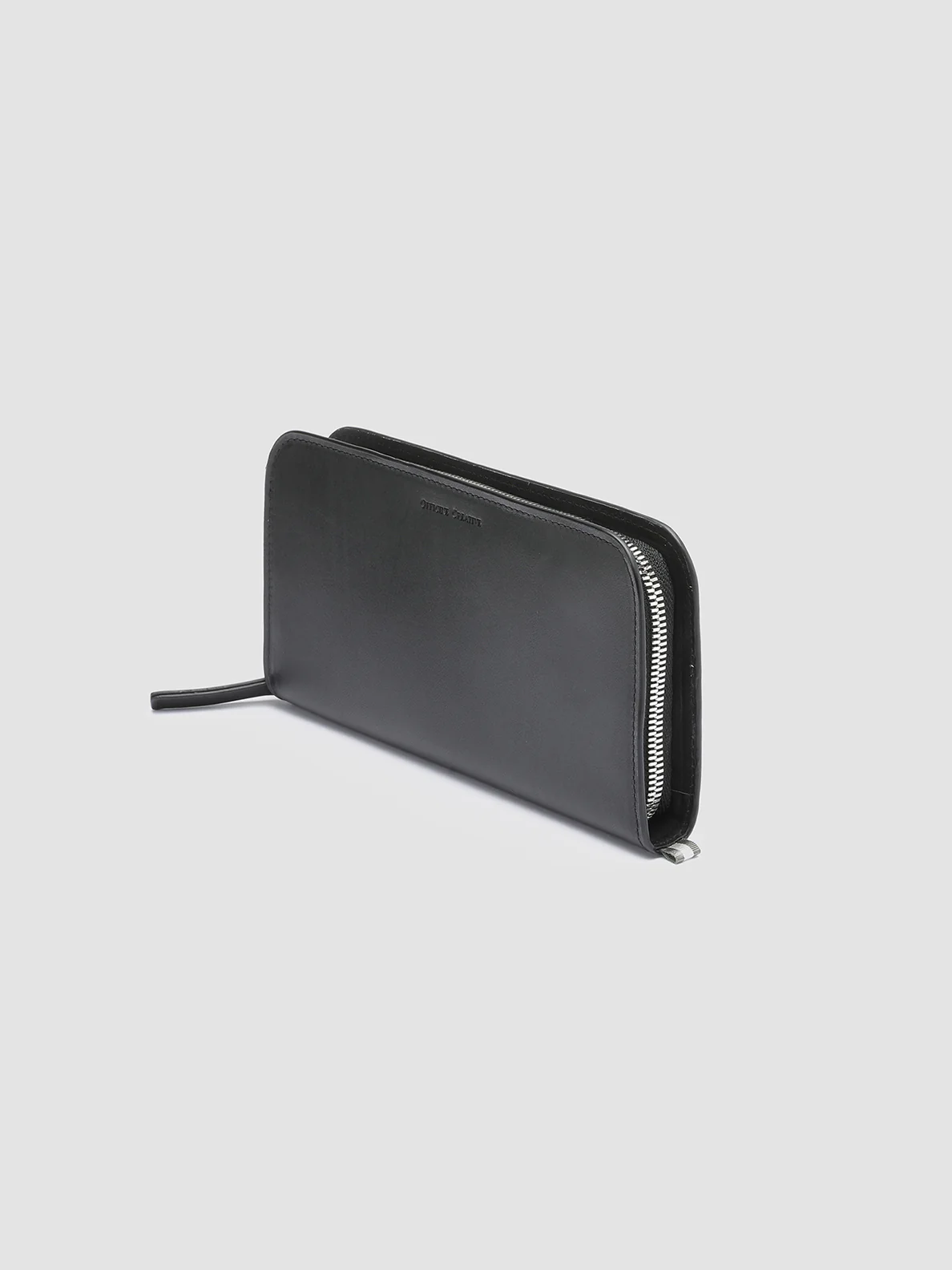 BERGE’ 01 - Black Zip Around Leather Wallet - Image 3