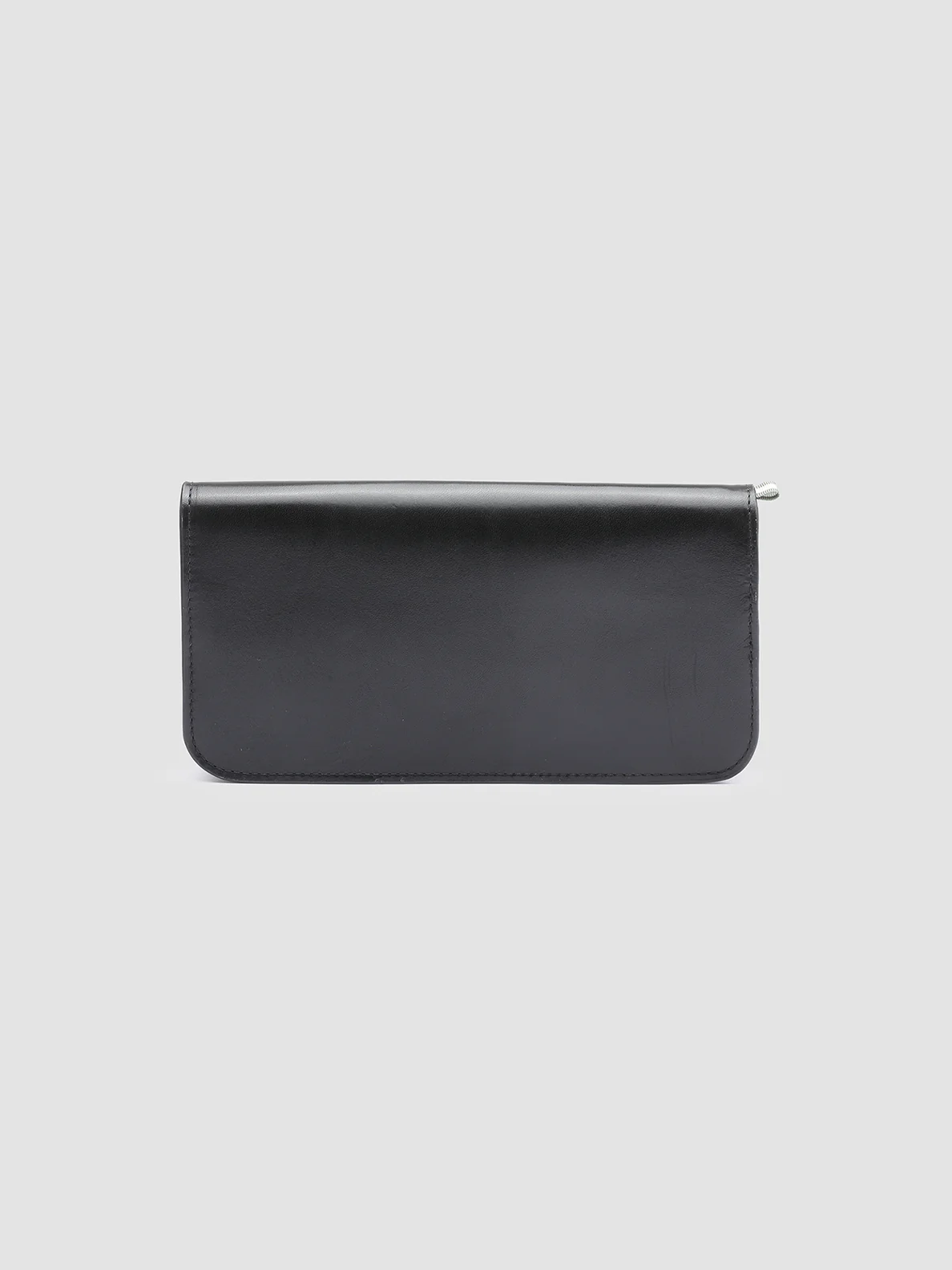 BERGE’ 01 - Black Zip Around Leather Wallet - Image 4