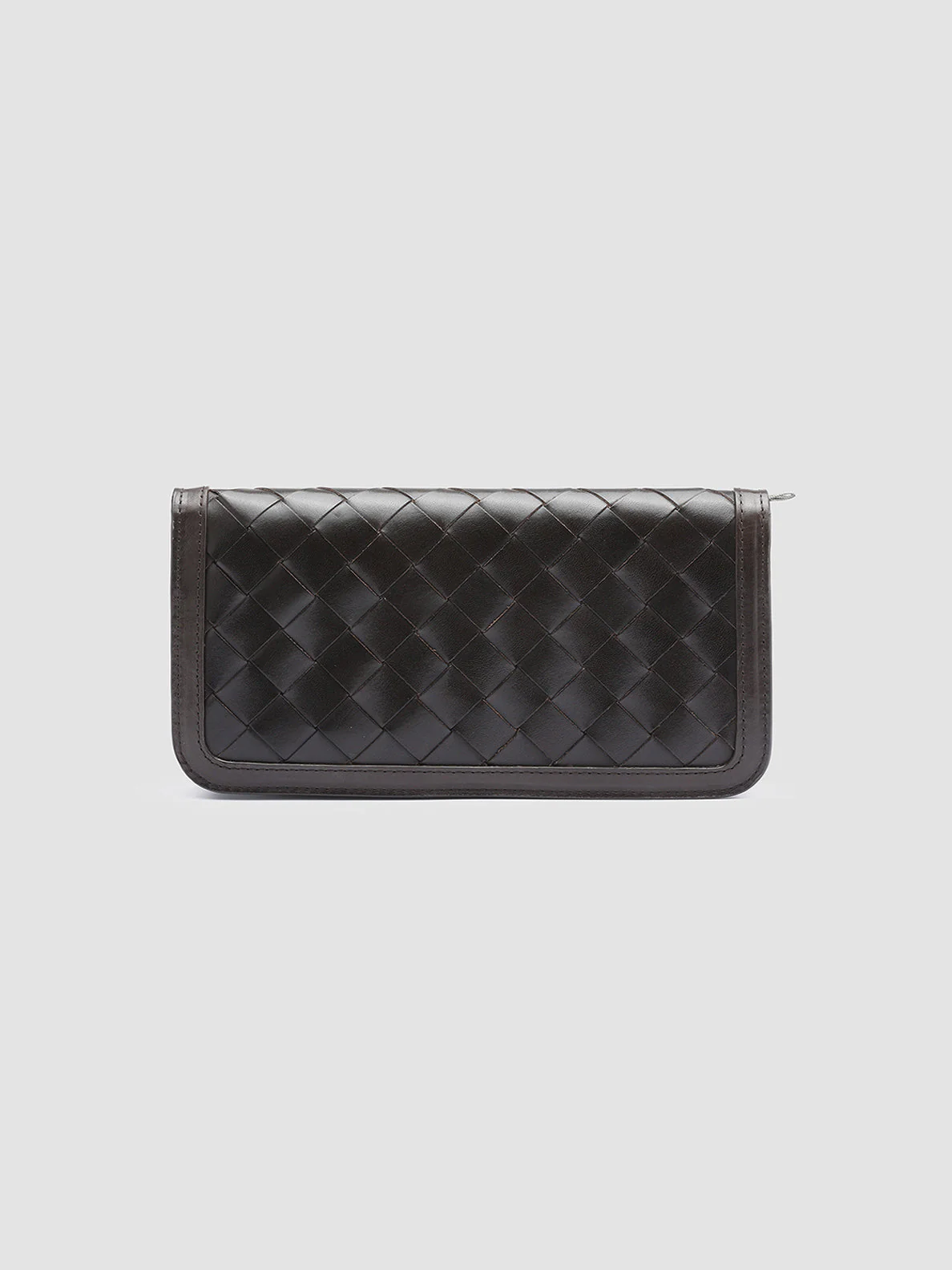 BERGE’ 101 - Brown Woven Leather wallet - Image 4
