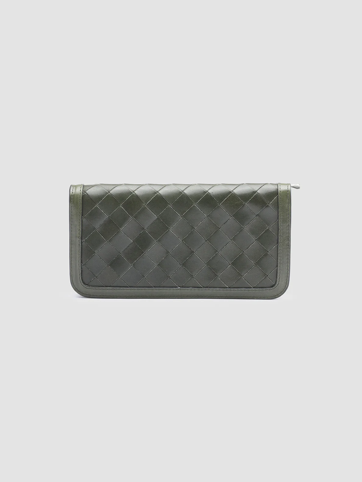 BERGE’ 101 - Green Woven Leather Wallet - Image 3