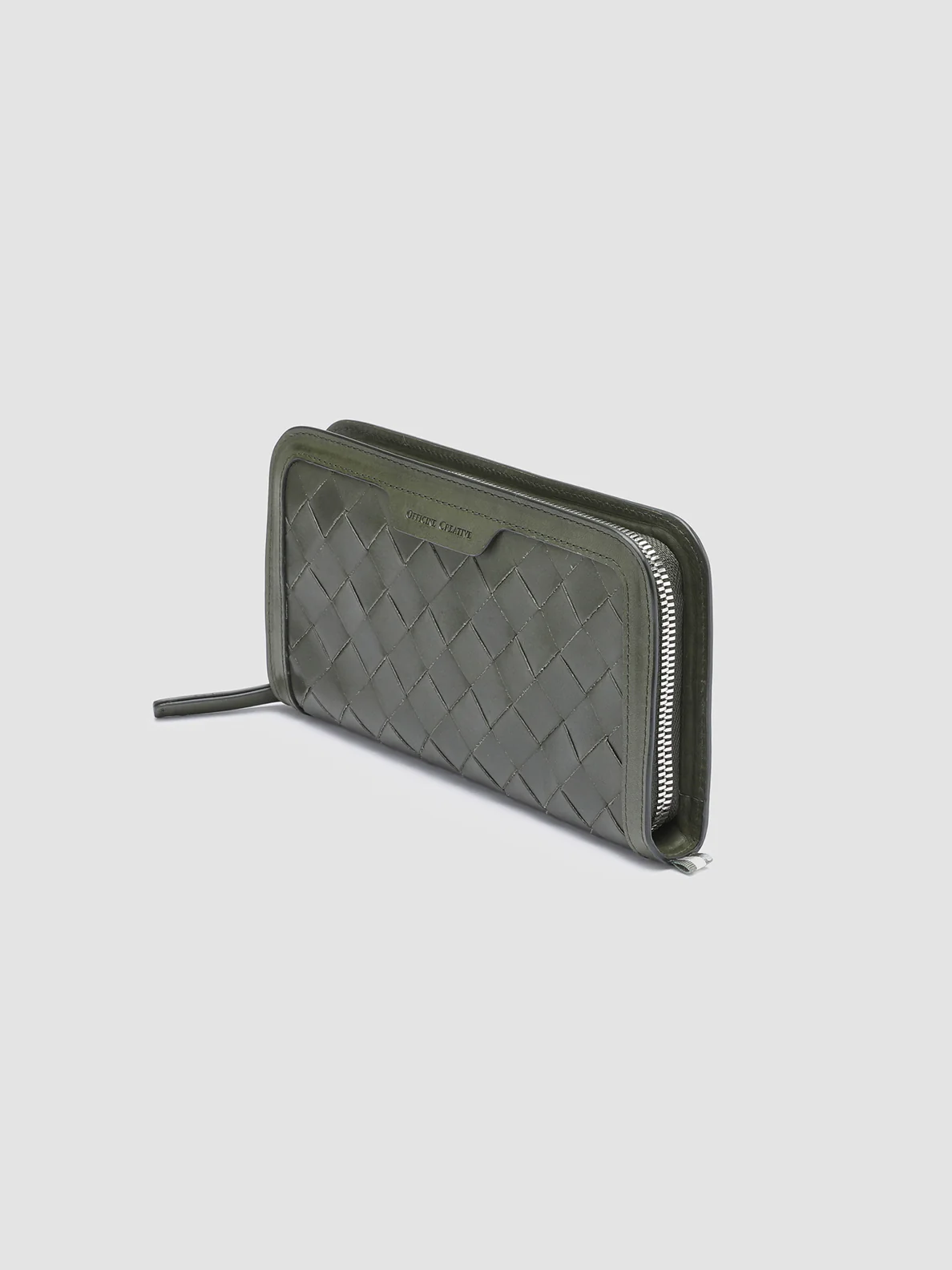 BERGE’ 101 - Green Woven Leather Wallet - Image 4