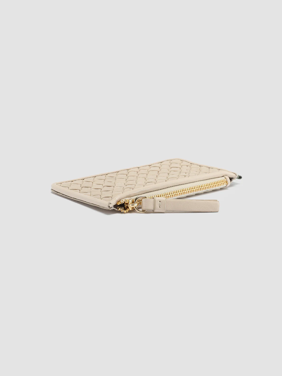 JULIET 103 - White Woven Leather card holder - Image 3