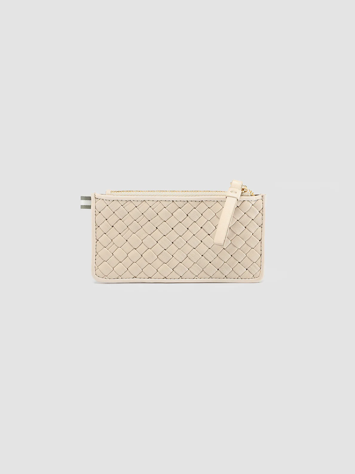 JULIET 103 - White Woven Leather card holder - Image 5