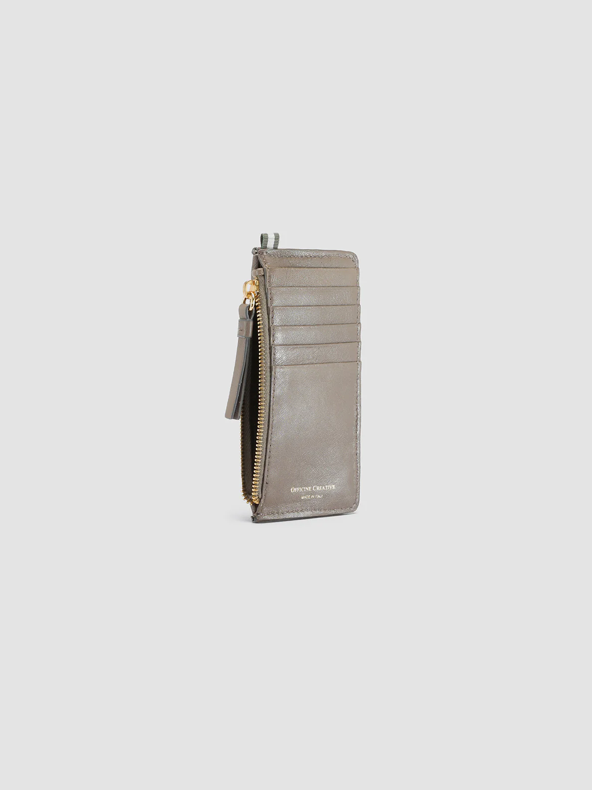 JULIET 103 - Taupe Woven Leather card holder - Image 5
