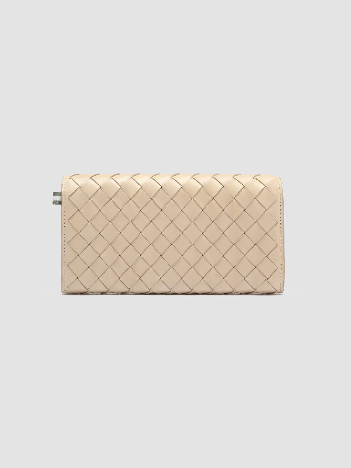 POCHE 109 - Ivory Woven Woven Leather Wallet - Image 3